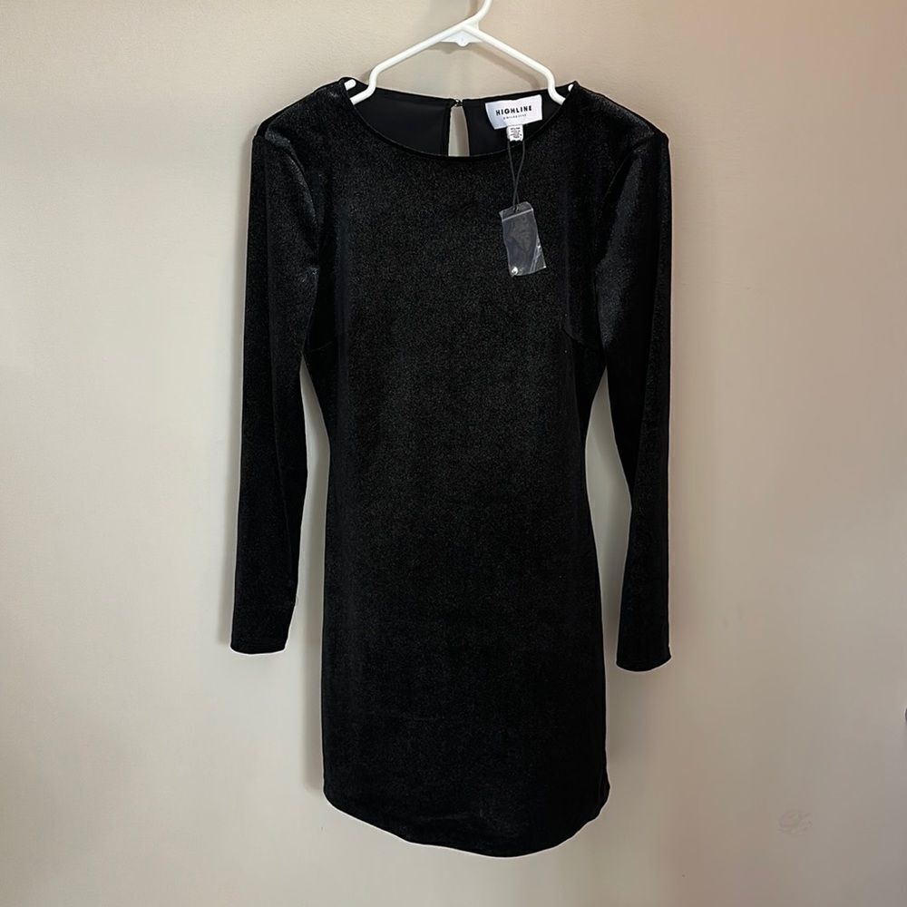 NWOT Highline Collective Shimmer Velvet Feel Dress